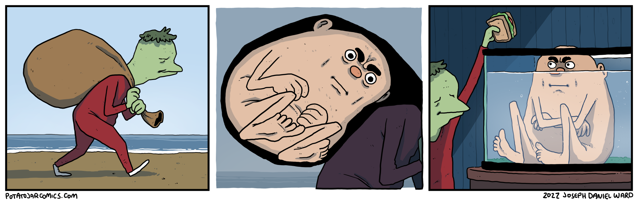 actually, he does not want that sandwich